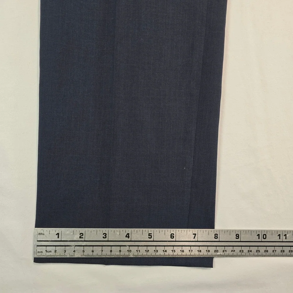 Van Heusen Mens Premium Non-Iron Straight Fit Dress Pants Ash Navy 32x32 536634